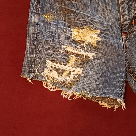 Bongo brand custom distressed cutoffs juniors size 9 - Picture 3 of 11